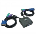 KVM Switch Edimax 2 poort PS2 inc. kabels